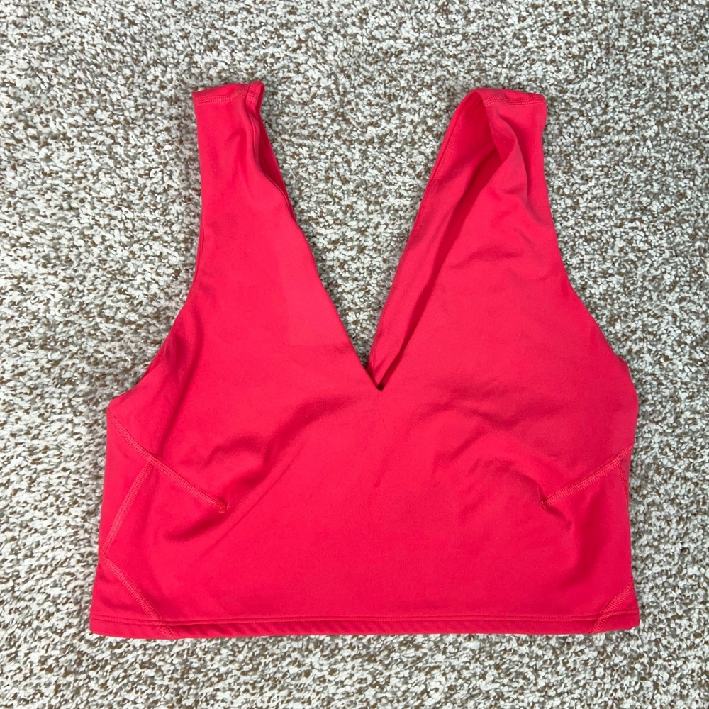 Free People FP Movement Sports Bra Womens Large Pink Activewear Stretch Yoga Gym